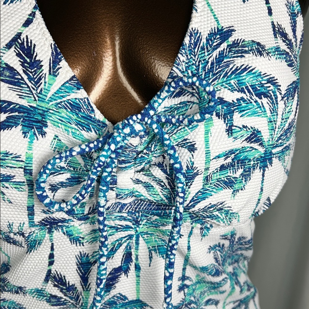 Tommy Bahama Island Cays Pointelle reversible Tankini - Small - New - Picture 2 of 6